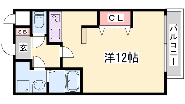 テルマ下祗園の物件間取画像